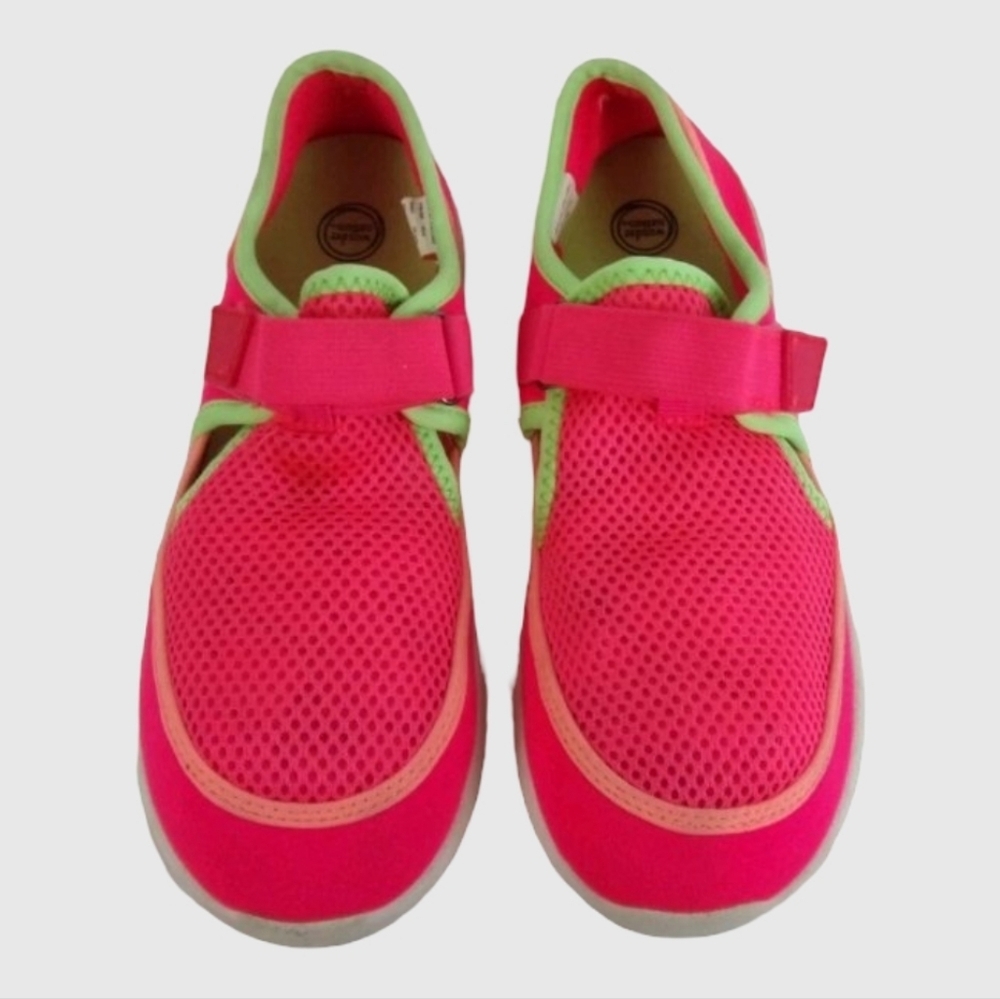 Wonder Nation Girl  Pink Neon & Green Water Shoes Size 1🔥5$ If You Get Bundle🔥